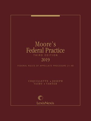 cover image of Moore's Federal Practice